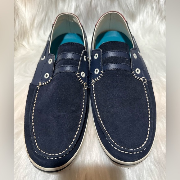 Five Four Blue Boat Shoes with Moccasin Design - Picture 1 of 7